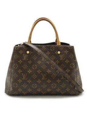 Louis Vuitton Monogram Montaigne MM Handbag 2-Way Shoulder Bag Crossbody